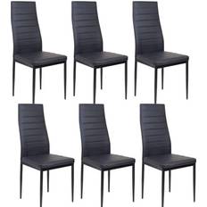 Kosy Koala Padded Black Kitchen Chair 96cm 6pcs