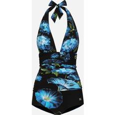 Blue Swimsuits Dolce & Gabbana One-piece swimsuit campanule_fdo_nero