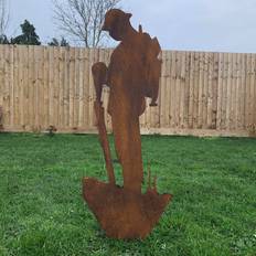 RW Norfolk Large METAL Lest We Forget Soldier GARDEN