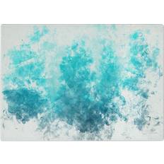 Turquoise Chopping Boards East Urban Home Tempered Glass Teal Blue Forest Chopping Board