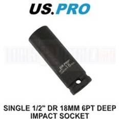 US PRO Tools 18mm 6pt Deep Impact Socket 3754