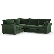 Dunelm Blakeney Corner Cosy Velvet Bottle Green Sofa 273cm 4 Seater