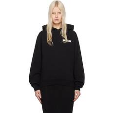 Jacquemus Le Hoodie Gros Grain cotton hoodie black