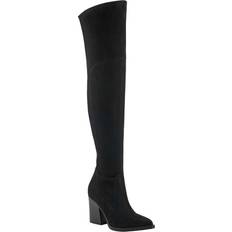 Marc Fisher Meyana Womens Faux Suede Pointed Toe Over-The-Knee Boots