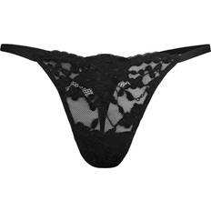 Natori Women's Plush Romance String Thong Black