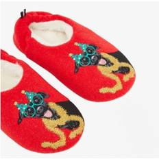 Joules SLIPPET Girls Textile Slippers Christmas Dog: 10-11 Small Kids