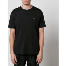 Vivienne Westwood Classic Orb-Embroidered Cotton-Jersey T-Shirt Black