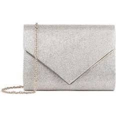 Paradox London 'Darcy' Clutch Bag Metallic Gold One Size