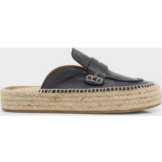 JW Anderson Black Leather Espadrilles 19090-001-BLACK IT