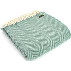 Wool Blankets Pure New Fishbone 150x183cm Sea Blankets White