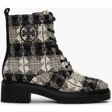 Tory Burch Boots Tory Burch Miller 50MM Black White Perfect Black Lug Sole Ankle Boots