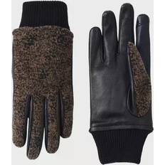 Lands' End Women Gloves Lands' End Women's EZ Touch Screen Lined Leather Gloves, Medium, Brown