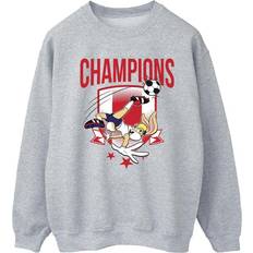 Football - Women Jumpers Looney Tunes Lola Football Champions Sweatshirt Grey