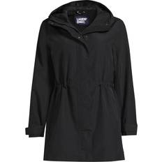 Lands' End Women Rain Jackets & Rain Coats Lands' End Womens Squall Raincoat Black Regular