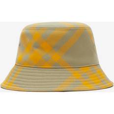 Men - Yellow Hats Burberry Check Bucket Hat