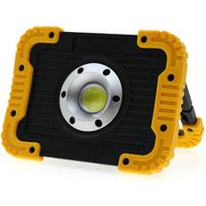 Greenzech Yellow 10W Portable USB Rechargeable LED COB Camping Light Outdoor Flood Light for Hiking Fishing