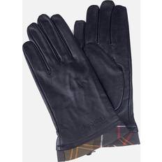 Barbour Gloves & Mittens Barbour Women's Tartan Trimmed Leather Gloves Black/Classic