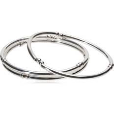 Nine West Stretch Silver Bangles, Silver-tone Silver-tone