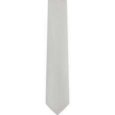 Grey Ties Reiss Mens Silver Liam Polka-dot Woven tie