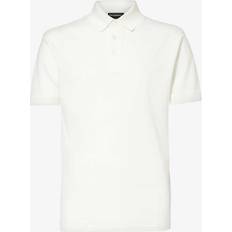 Emporio Armani Polo Shirts Emporio Armani Off-White Embroidered Polo WARM WHITE