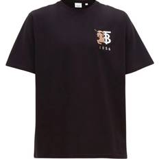 Burberry M T-shirts & Tank Tops Burberry 1856 Logo Black T-Shirt