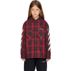 Off-White Kids Red Check Shirt Red 10Y