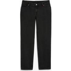 Monki Moop low rise straight leg jeans in blackW31