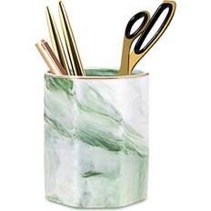 Green Desktop Organizers WAVEYU Pencil Holder, Pencil Cup Brush