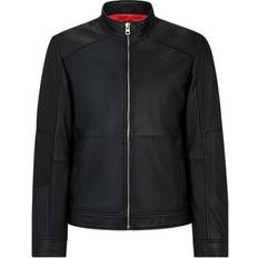 Hugo Boss Lokis Leather Jacket - Black