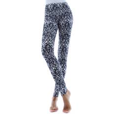 Black - Men Leggings MeMoi Exhale Abstract Print Leggings backorder