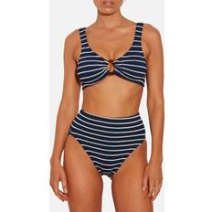 Blue Bikini Sets Hunza G Nadine Seersucker Bikini Blue