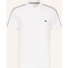 Lacoste Women T-shirts & Tank Tops Lacoste Taped Logo Polo T Shirt White