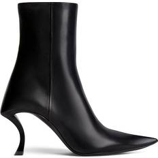 Balenciaga Women Boots Balenciaga Hourglass leather ankle boots black