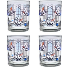 Culver Lloyd Wright Water Lilies Double Old Fashioned Glass Set