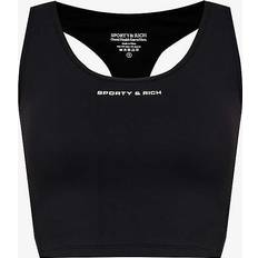 Sporty & Rich Black SR Bold Top Black