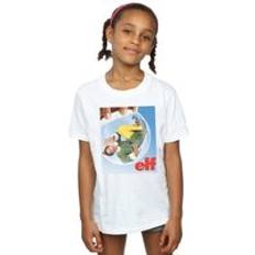 Elf Snow Globe Poster Cotton T-Shirt White 5-6 Years