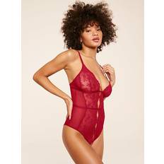 Adore Me Rosie Women's Plus-Size Crotchless Bodysuit Lingerie Red Red