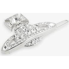 Vivienne Westwood hair clip PLATINUM-CRYSTAL-Crystal