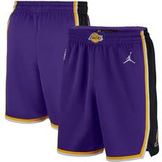 Jordan Men's Los Angeles Lakers Statement Swingman Shorts Purple Purple