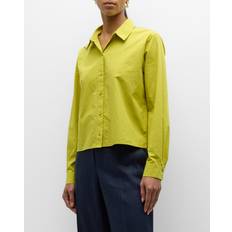 Eileen Fisher Button-Down Organic Cotton Poplin Shirt