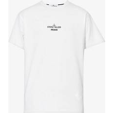 Stone Island Men Tops Stone Island White Printed T-Shirt V0001 WHITE
