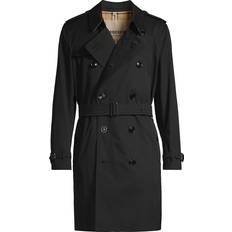 Burberry S Coats Burberry Men's Kensington Mid-Length Trench Coat Black Black