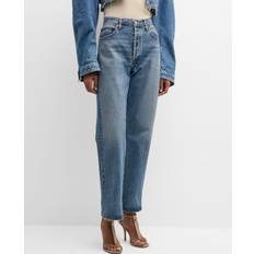 Gold - Women Trousers & Shorts Agolde Fran Low-Slung Easy Straight Jeans