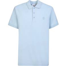 Burberry M Polo Shirts Burberry Branded Circle Logo Sky Blue Polo Shirt