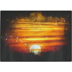 Orange Chopping Boards East Urban Home Tempered Glass Orange Sunset Chopping Board