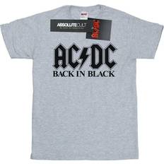 AC/DC Back in Black Logo T-Shirt Grey