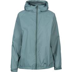 Turquoise - Women Jackets Trespass Womens/Ladies Tayah II Waterproof Shell Jacket Teal Mist