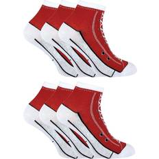 Red - Women Socks Sock Snob Womens Pair Multipack That Like Shoes Red