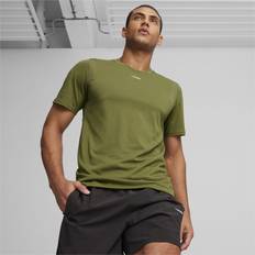 Puma Unisex Tops Puma Fit Triblend Tee Shirt, Olive Green