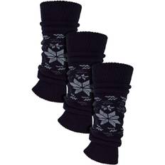 Arm & Leg Warmers on sale Sock Snob Womens Pairs Multipack Leg Warmers for Women Black Fairisle One